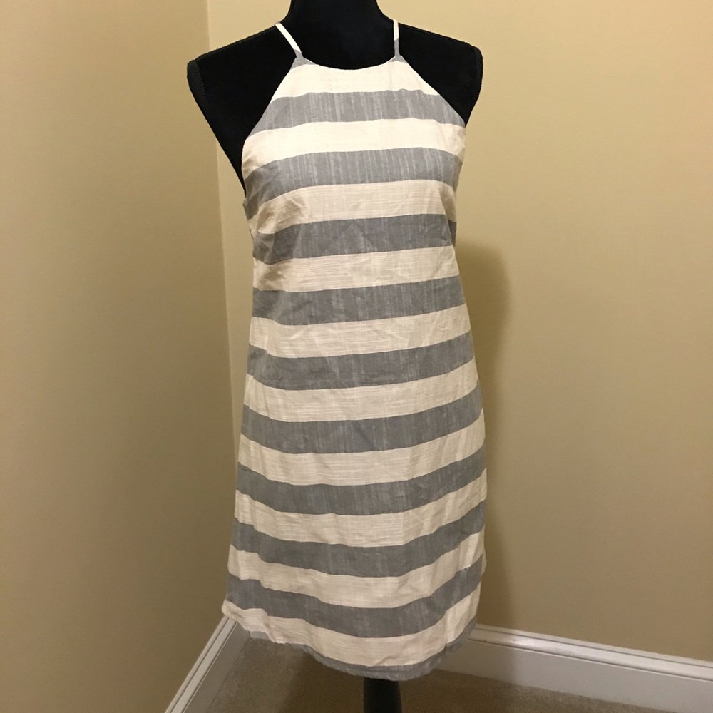 Fully lined beachy summer dress- linen